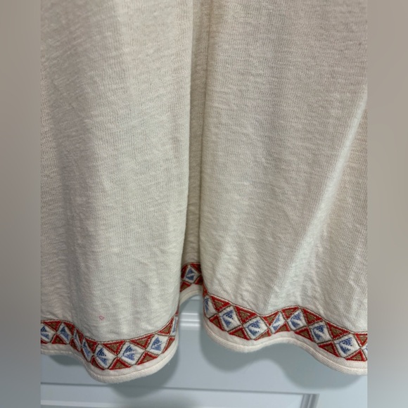 Johnny Was Cream Cardigan with Red and Blue Floral Embroidery-Limited Edition - Picture 8 of 11